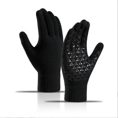 Fashion Unisex Gloves Men's And Women's Knitted  Gloves, Winter Riding Warm And Fleece Gloves Cycling Accessories
