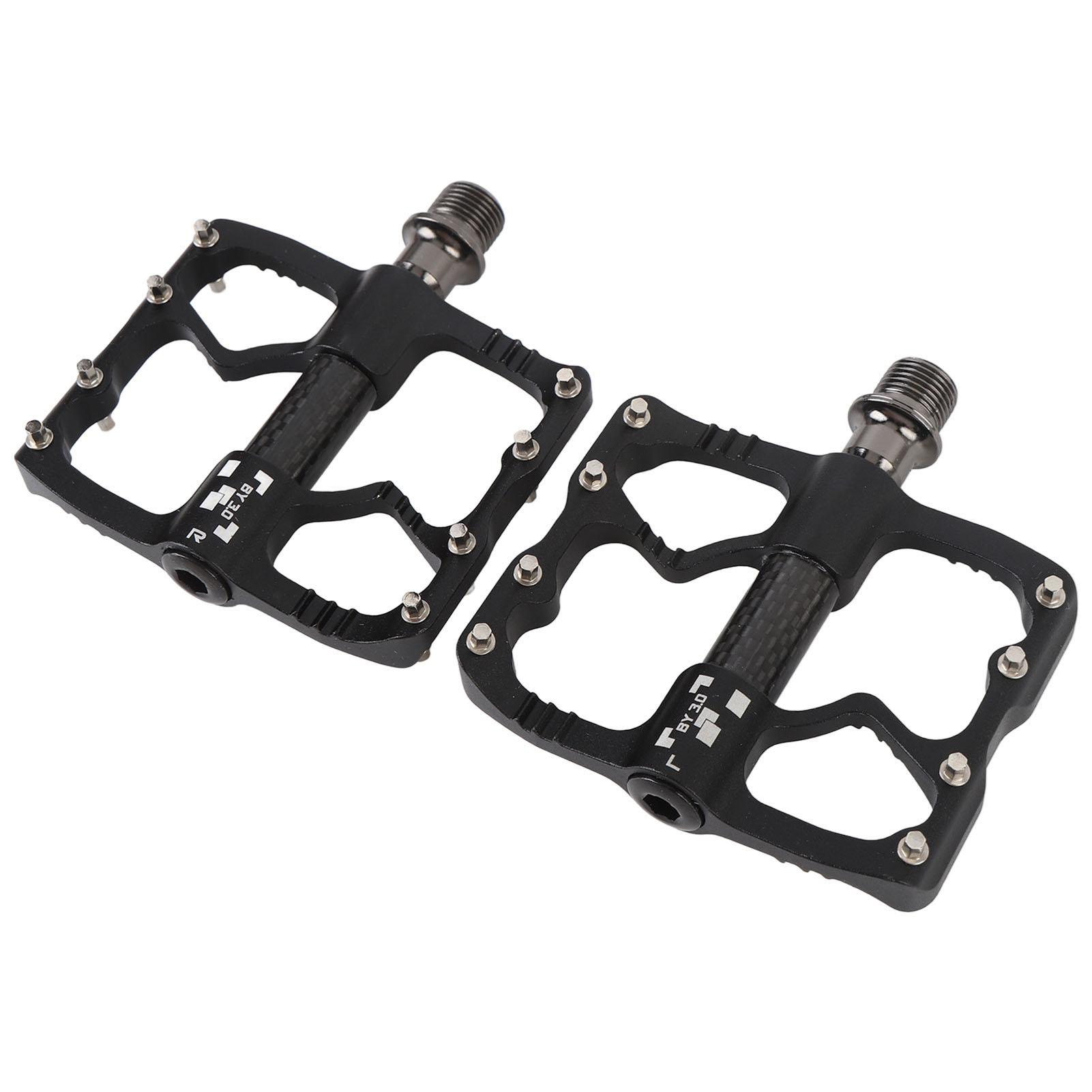 

1 пара велосипедных педалей, центральная трубка из углеродного волокна, алюминиевый сплав, 3 подшипника, легкие, нескользящие