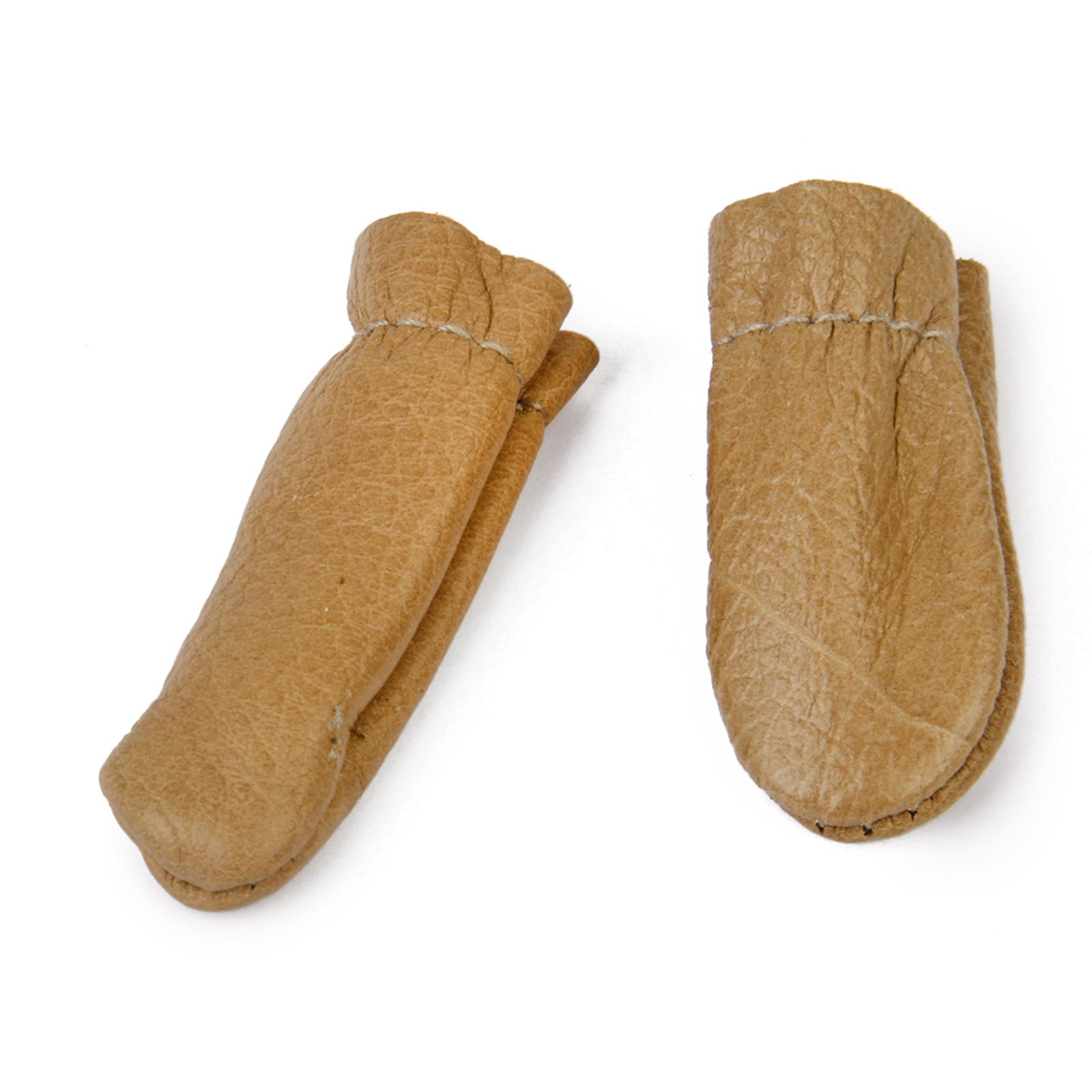 

Protective Leather Finger Cots Cowhide Thimble Sleeves Classic Fingertip Guards for Hand Made Accessories