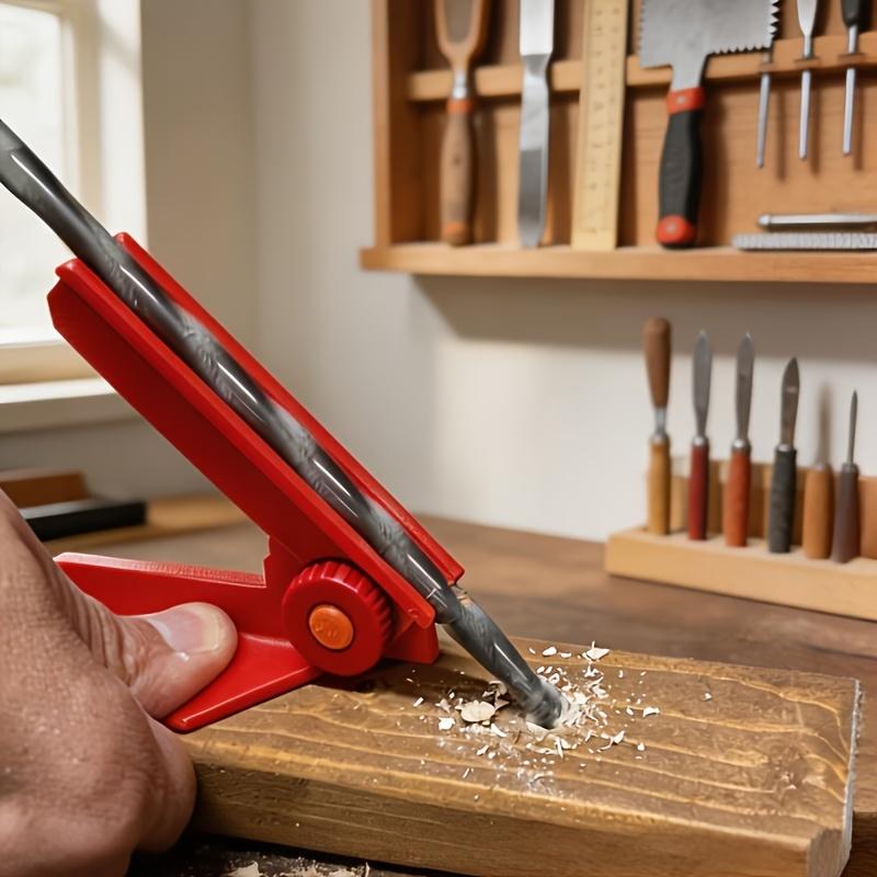 

5-Angle Drill Guide: 0°-90° Adjustable, 3 Lengths for Bits, One-Hand Operation, Portable Woodworking Tool
