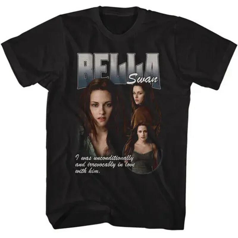 Twilight Movie Saga T- Shirt Bella s In Love Adult New Licensed Black Cotton Unisex T-Shirt XXXL