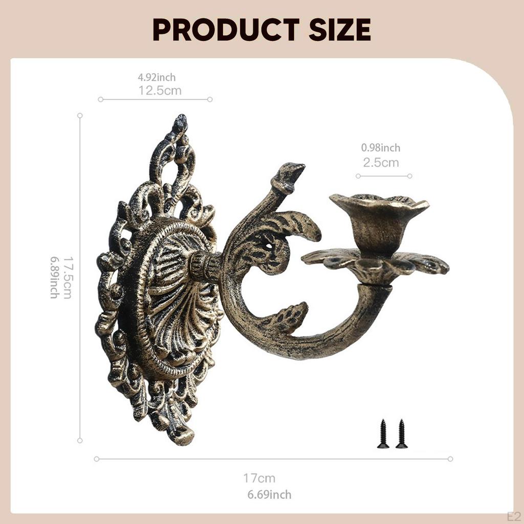 Candle Holder Wall Mounted Party Supplies Accessories Statue Stand for Home Decor Banquet