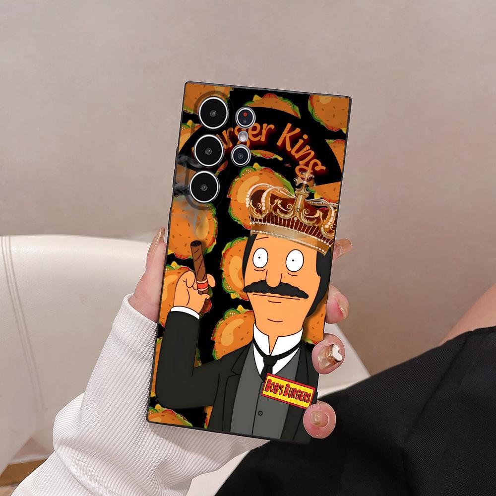 Cartoon B-Bobs Burgers Phone Case For Samsung Galaxy S25 S24 S22 S23 Ultra S21 S20 Plus 5G Frosted Non-Slip Full Cover Soft Case
