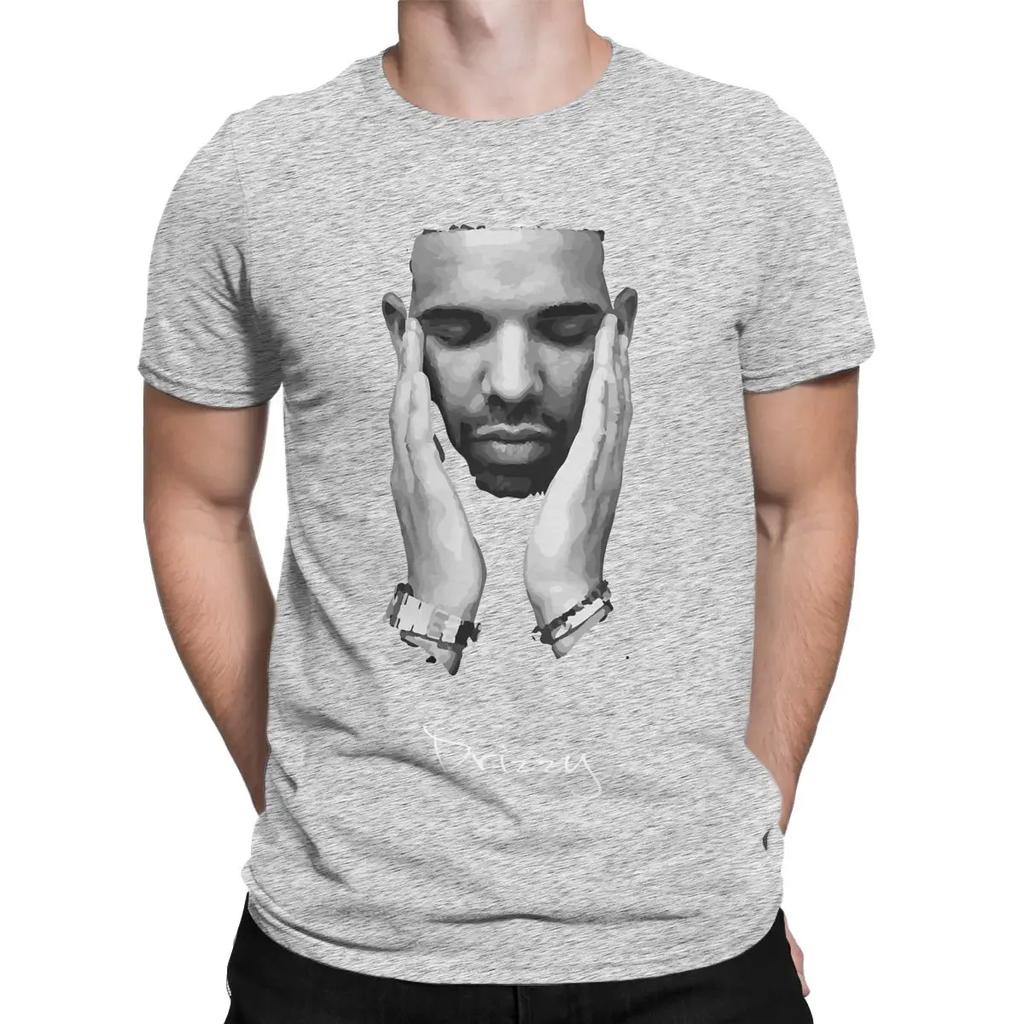 Drake Drizzy Rapper New Album Men T Shirt Novelty Tees Short Sleeve Crewneck T-Shirt 100% Cotton Plus Size Clothing