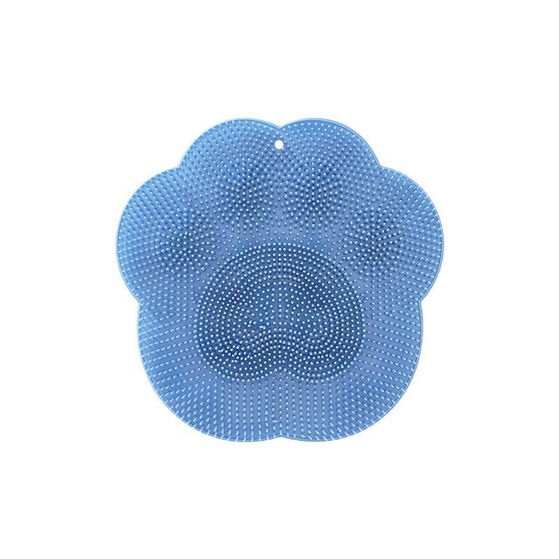 Foot Scrubber & Bath Brush: Exfoliates Dead Skin, Suction Cup Massage for Feet & Back.