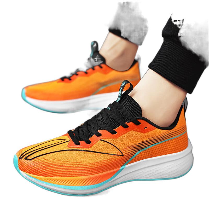 2025 new high-elastic running shoes for boys and girls, children's sports students, high school entrance examination marathon racing shoes for men