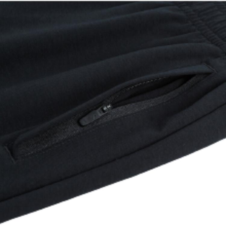 Anta Training Series Solid Color Mid-Rise Comfortable Versatile Breathable Tapered Knit Sports Pants Men pants Black 152427315-2