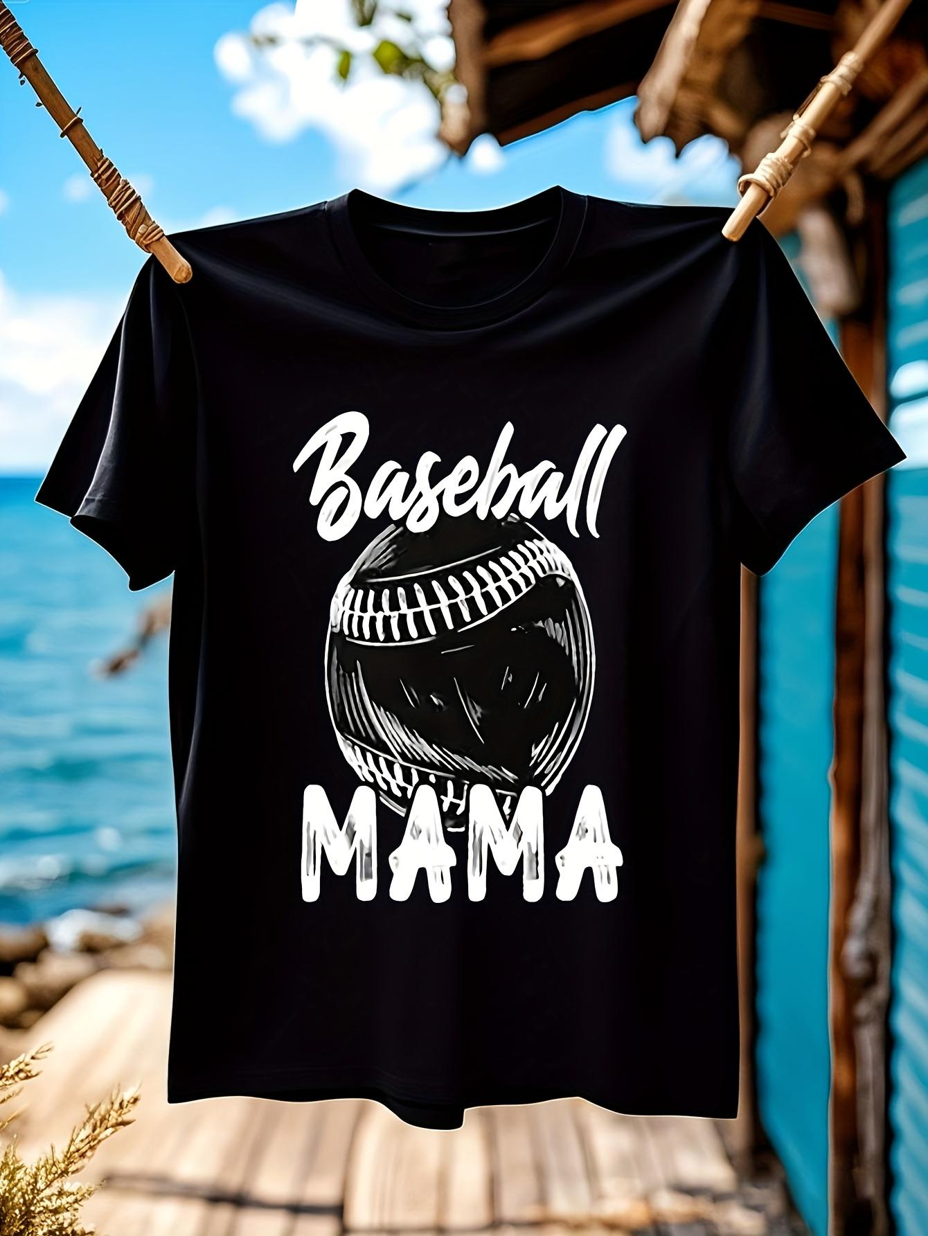 Baseball Mama Graphic Tshirt Graphic Tshirt XXL