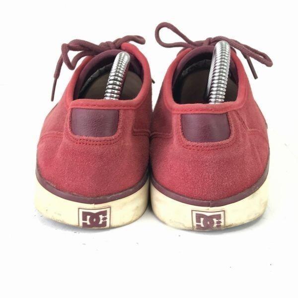 DC SHOES Studio SD Leather Suede Low-cut Sneakers 28.0 red(USED)