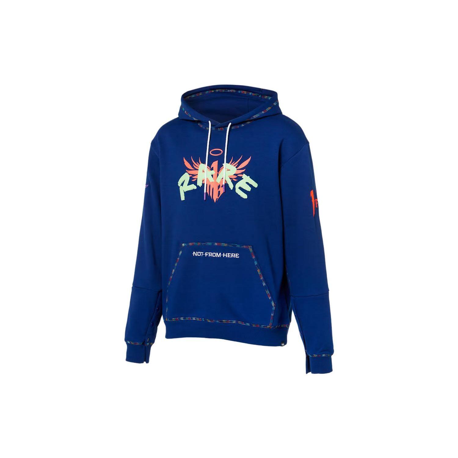 

Puma Letter Print Kangaroo Pocket Hooded Long Sleeve Sweatshirt Men sweatshirt Blue 537084-01 M