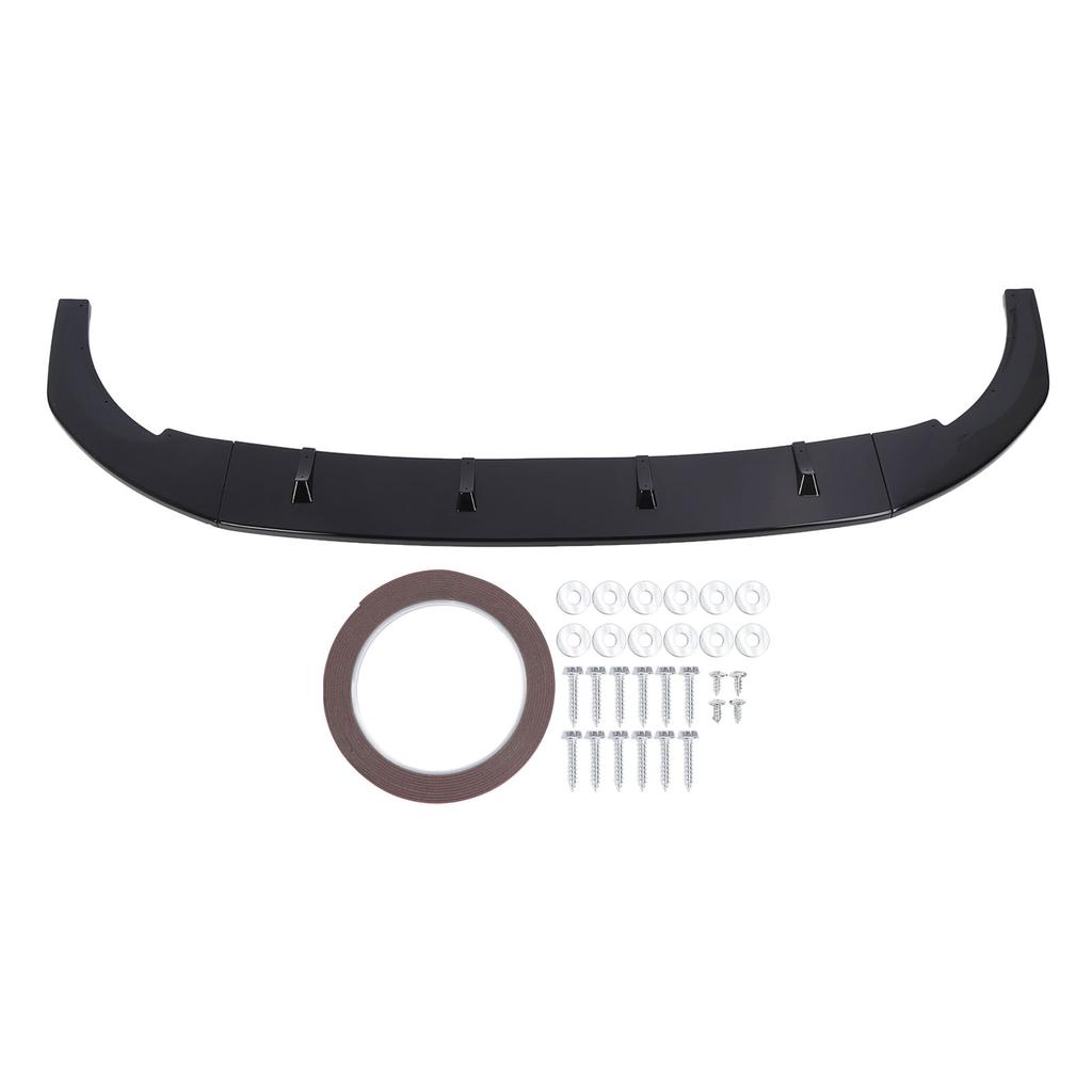 Front Bumper Lip Spoiler Glossy Black Enhanced Aerodynamics Front Bumper Lip Splitter Body Kit for 8