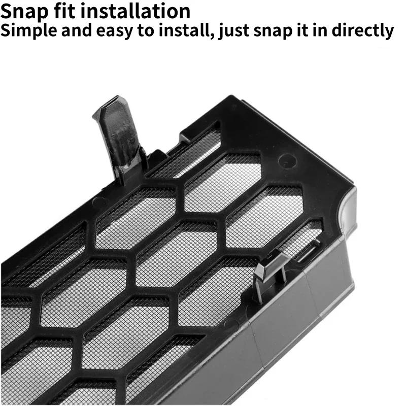 For Tesla Model 3 Highland 2024-2025 Model Y Juniper 2025 ABS Front Grill Guard Mesh Air Inlet Vent Cover Car Bumper Accessories