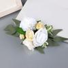 2PCS Silk Flower Wedding Cake Decoration Craft Boutonniere Project Making Supply Artificial Flower for Bride Ceremony