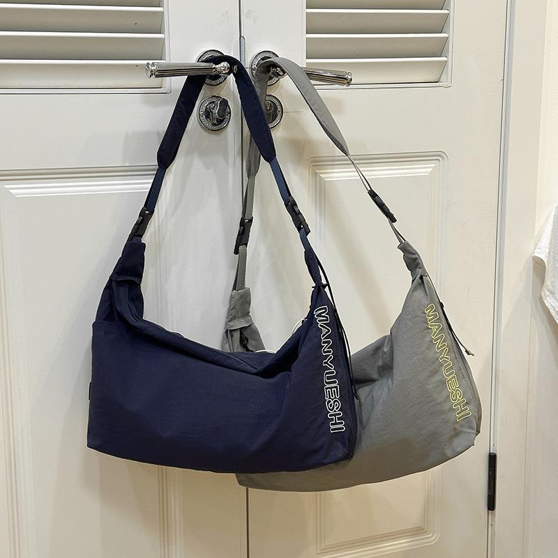 Spring new street photography college style letter satchel casual women's large-capacity shoulder sports bag