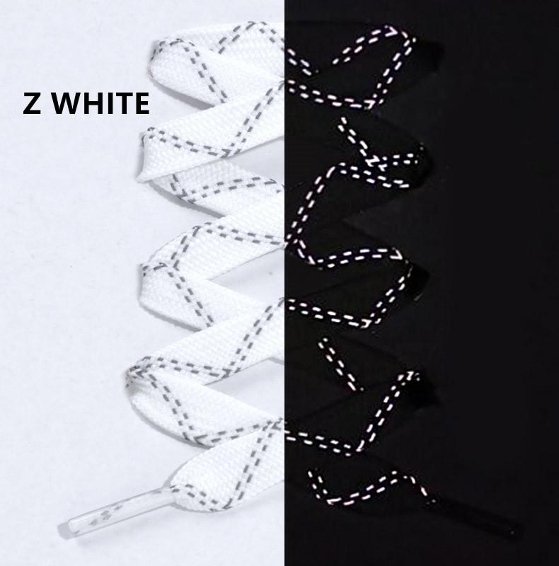 1Pair 3M Flat Reflective Shoelaces for Sneakers Glow at Night Be Applicable AF1/AJ Sport Running Luminous Shoe laces Shoestrings