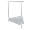 Acrylic End Table 2 Tier Corner Side Table Small Corner Table for Living Room Bedroom Balcony Easy