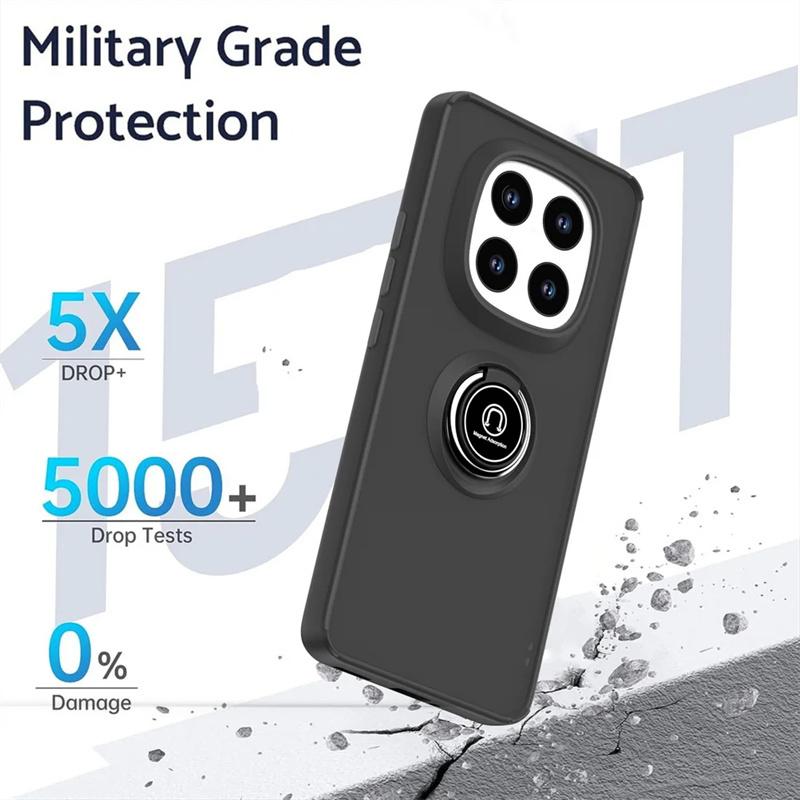 Armor Matte Magnetic Case For Xiaomi Redmi Note 14 13 8 Pro Plus 12 Turbo 10 8T 5G Ring Holder Phone Cases Redmi 14C 13C Cover