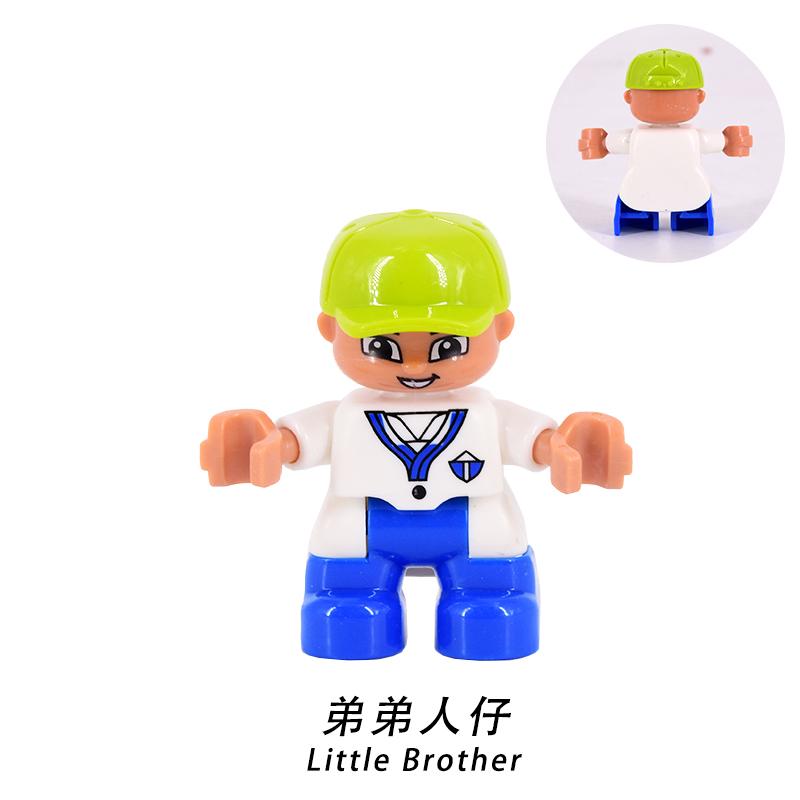 Figure Singole Pompieri Bambino Ladro Poliziotto Mamma Taglia Grande figure familiari Mattoncini mattoni Giocattoli per Bambini regali
