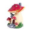 Lila Harz Pilz Mini Landschaftsdekoration für Miniaturgarten Feenwelt Terrarium Moos Bonsai DIY Kreative Mikro Szene