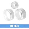 AC Volume 4WD Switch Knob Cover for Toyota Tundra 2014-2021 Aluminum Alloy Silver Tone (Set of 5)