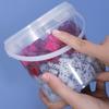 Găleată goală din plastic fără BPA de 150ML-1500ML cu capac Borcane PP etanșe Recipient transparent pentru depozitarea alimentelor vrac