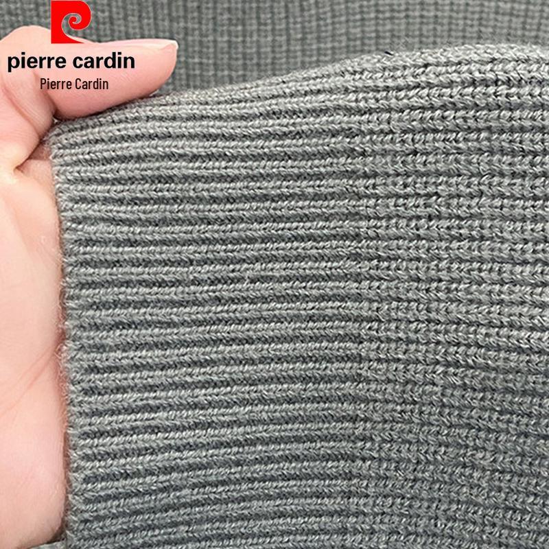 Pierre Cardin Men's Thickened Crew Neck Knit Sweater