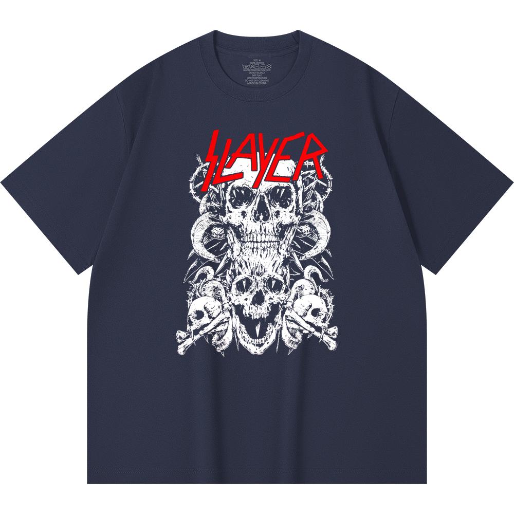 230 g/m² 100% Baumwolle Heavy Metal T-Shirt Rockband Beliebte Musik Druck Unisex Schweres Baumwoll-T-Shirt