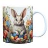 3D Happy Easter Rabbit Egg Egg Ceramic Coffee Mug Tea Cup