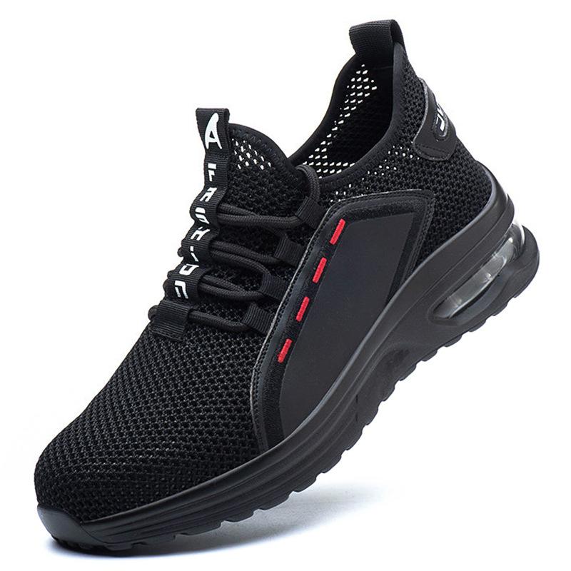 Men's anti-smashing and anti-piercing tooling shoes Lightweight safety protection Construction site work shoes Wear-resistant steel head