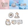 Adorable Cartoon Cat Themed Metal Brooches For Fun Fashionable Accessories For Everyone