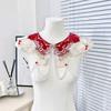 Chinese Style Embroidered Shawl Embroidery Design Detachable False Collar  Hanfu Accessories