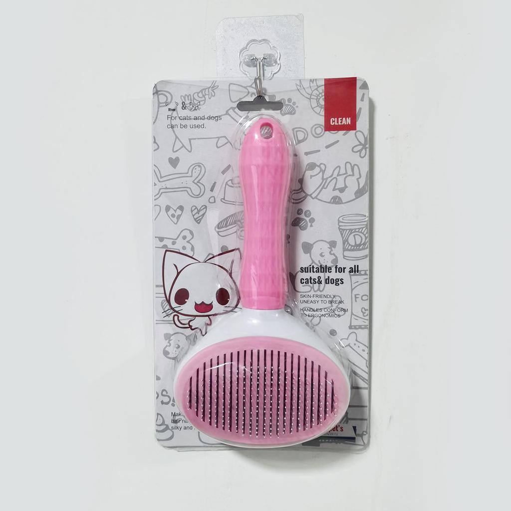 Pet Hair Removal Comb for Cats and Dogs - Effective Grooming Brush for Loose and Long Hair
