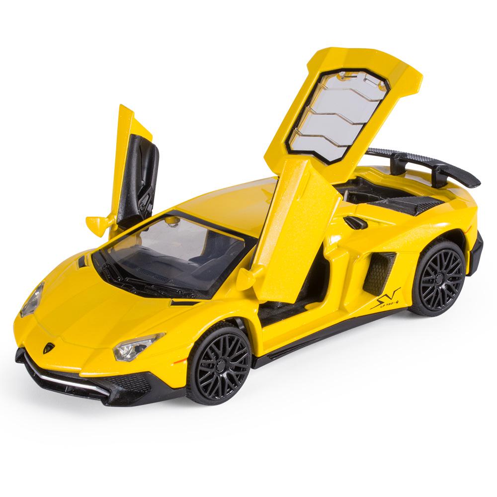 

Jianyuan 1/32 Sound & Light Pull-Back Alloy Sports Car Toy Model 750