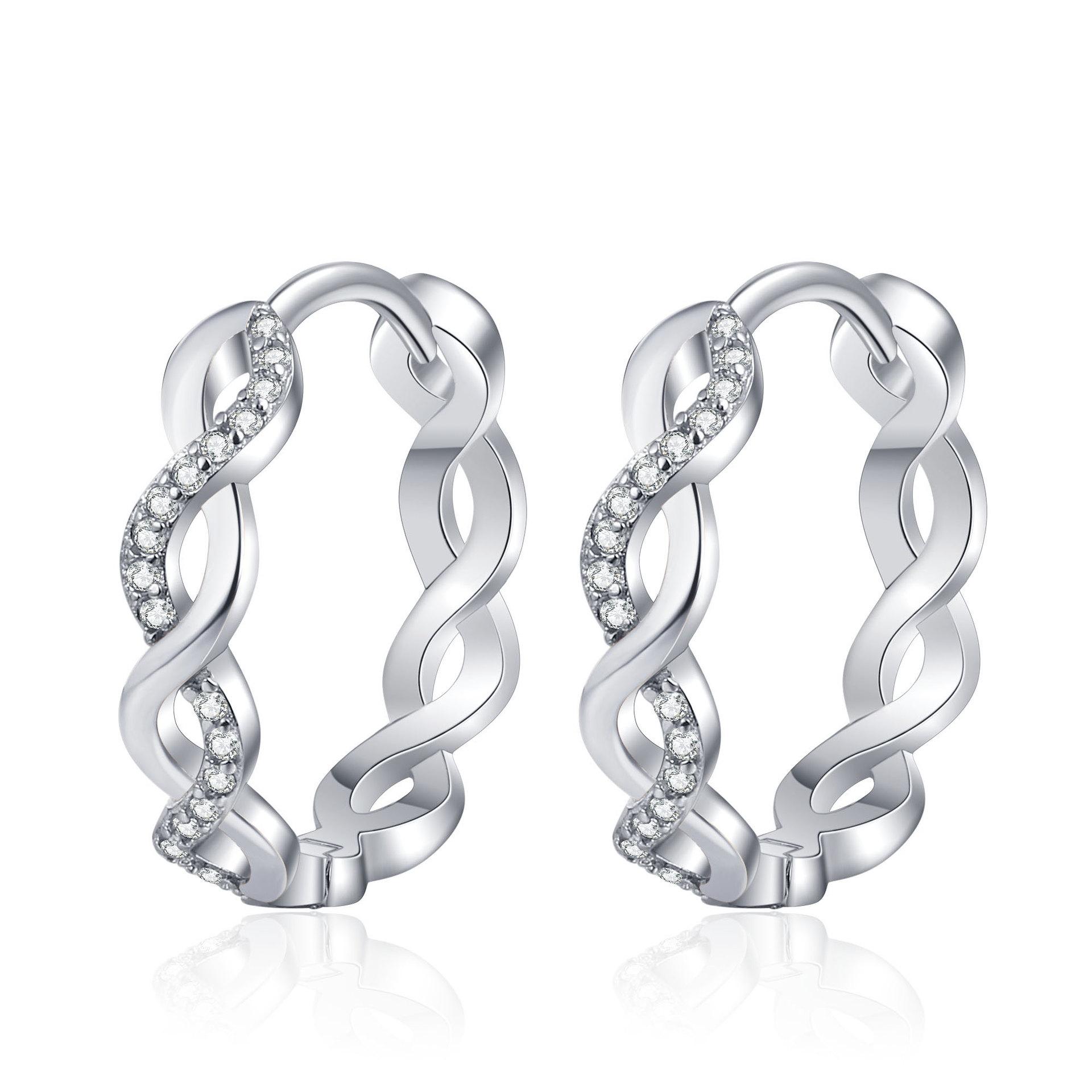 

Новые модные плетеные витые серьги для женщин с нишевыми легкими роскошными индивидуальными серьгами