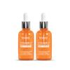 Dr. Suero Facial Iluminador Rashel Vitamina C con Ácido Hialurónico | Antienvejecimiento y Firmeza de la Piel | Naranja | 50 ml | Paquete de 2