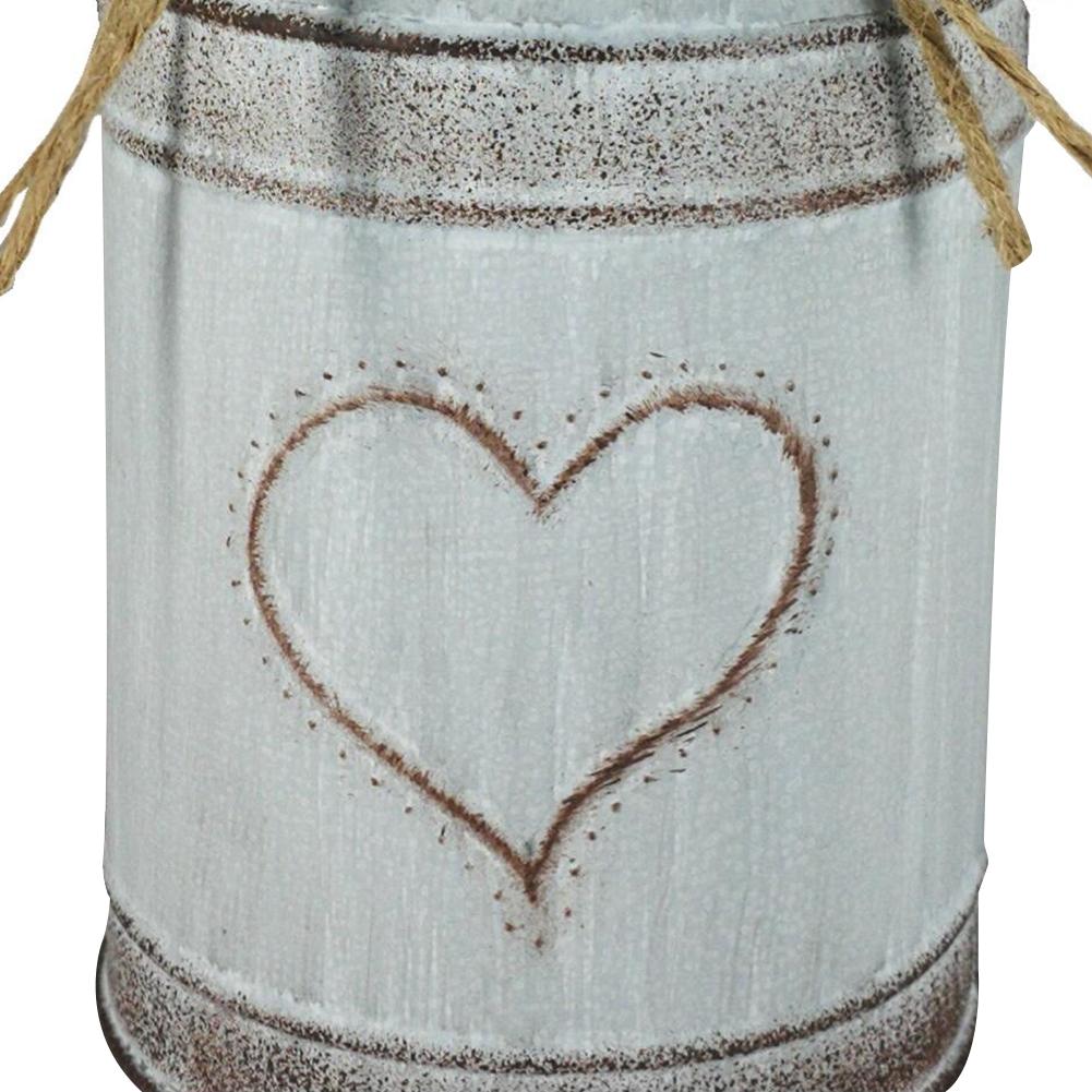 Ρετρό Τεχνητά Λουλούδια Μεταλλικά Βάζα Shabby Chic Στυλ Κήπου Κανάτα Γάμος Χειροτεχνία Πάρτι Επιτραπέζιο Βάζο Ανθοστήλη Διακόσμηση