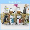Cute Pvc Miss Cat Blind Box Figurine Collectible Anime Character Toy Display