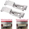 2PCS Car License Plate Bracket Rectangular Car Frame Holder Clamps Spring Loaded Trailer Number Plate Clips for RV Truck Trailer