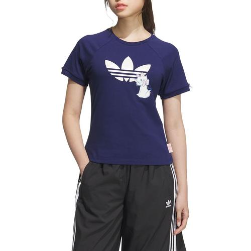 adidas Originals x MALIMAO,LIANMINGKUAN Regular T Shirt Women s Dark Blue KC3096 2XS синий