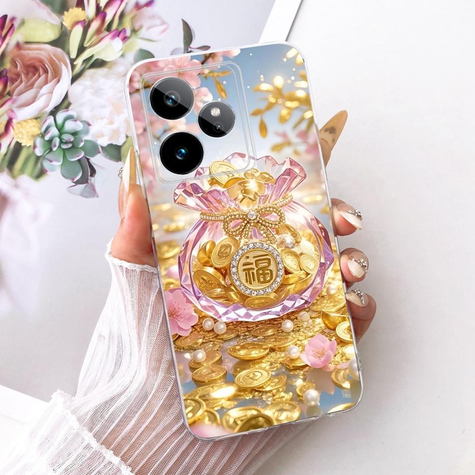 For Realme GT 7 GT7 T 5G Case RMX5061 Cute Lion Fashion Painted Cover Soft Silicone Phone Case For Realme GT 7 Pro GT7T 5G Shell