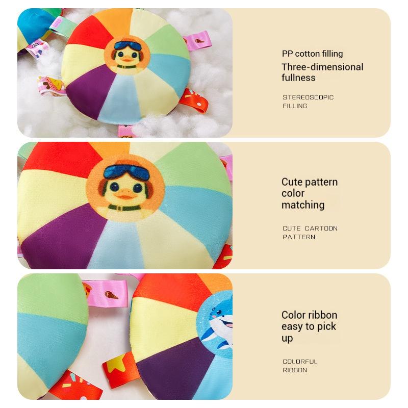 Dog Frisbee Toy Plush Sound Interactive Puppy Frisbee Teeth-Resistant Bite Frisbee Toy Pet Supplies