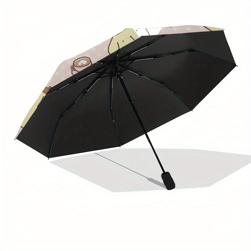 1pc Cute Pastel Animal Pattern Umbrella with Plastic Handle,Suitable for All Seasons Home Travel Outdoor UmbrellaSanlio568
