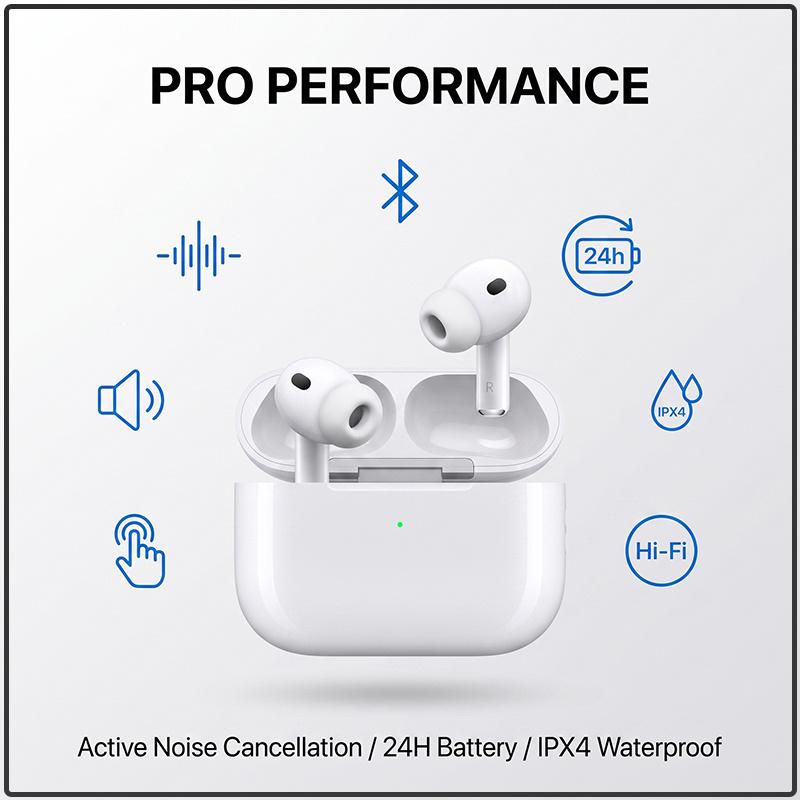Air Pro 3 True Wireless Earbuds Lightweight Pocket Size All-Day Comfort 6 Hours Playtime Noise Isolation Bluetooth Earphones