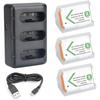 Запасна батарея NP-BX1 (3 шт) та 3-канальний USB-зарядний пристрій для Sony NP-BX1 та Sony DSC-RX100, DSC-RX100 II, DSC-RX100M II, DSC-RX100 III,
