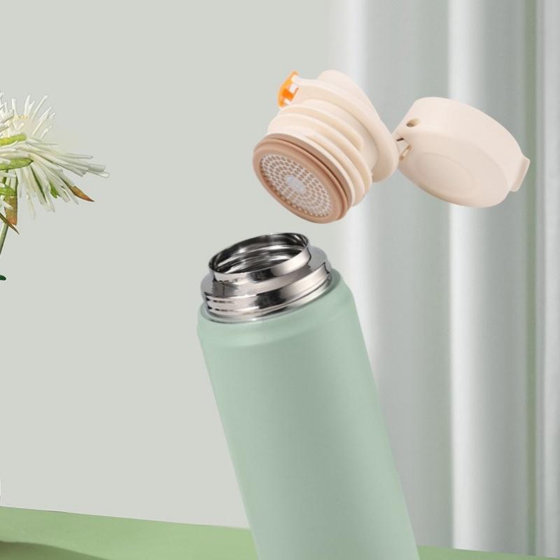 500/600ml Thermos Cup Stainless Steel Vacuum Flask Cold&Hot Cup Double Wall Car Cup Thermal Iced Travel Mug Coffee Insulated Cup