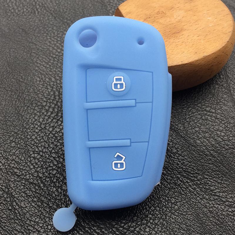 Silicone car key cover  case For JAC Refine M3 A13 A13RS V7 T6  2 button Folding Key