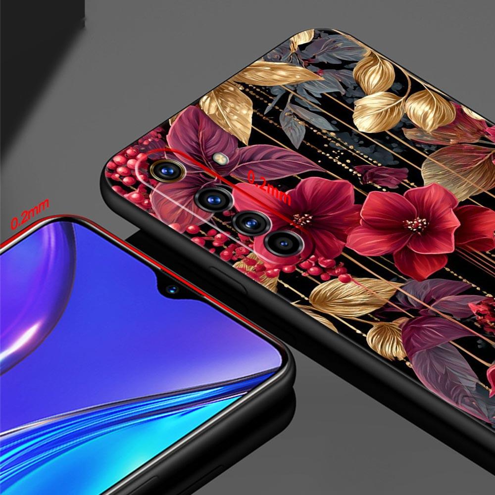 Oil Painting Flowers Pattern Design Case For Realme C67 C63 C55 C53 C35 C25 C21 GT 2 3 5 6 10 11 12 13 Pro Soft TPU Phone Cover