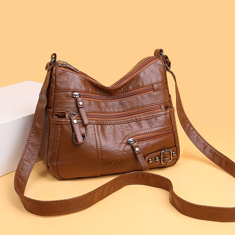 Women's Retro Bag Large Capacity Shoulder Bag Commuter Crossbody Bag