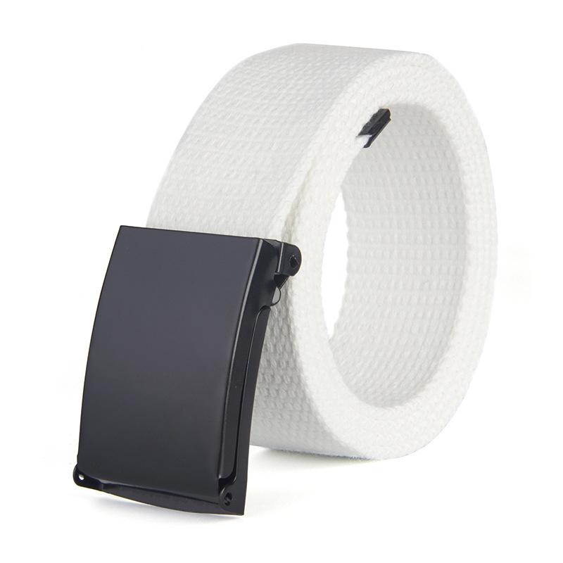 Pant Belt Canvas Belt Solid Color Candy Color Simple Fashion Men's and Women's