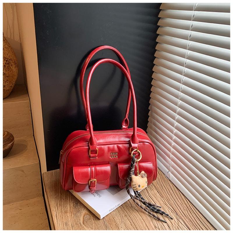 New Pillow Bag Autumn Vintage Maillard Niche Underarm Bag Female Bowling Ladies Underarm Bag